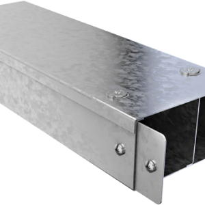 150mm x 50mm x 2.44m Double Compartment Metal Trunking