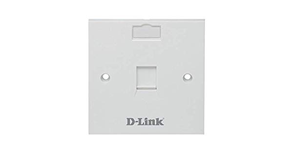 D-LINK SINGLE FACEPLATE WITH KEYSTONE MODULE | Informed Systems Store D-LINK SINGLE FACE PLATE WITH KEYSTONE MODULE