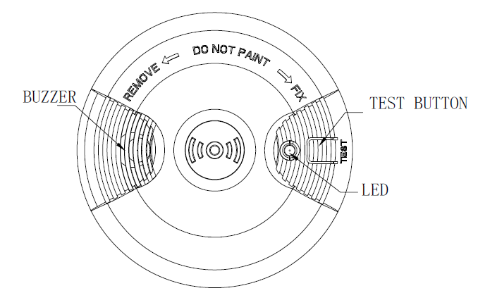 Asenware standalone battery operated smoke detector