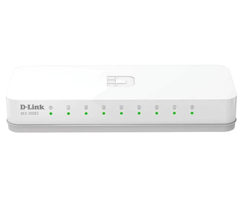 D-Link DES-1008C 8-Port 10/100 Mbps Unmanaged Switch | Informed Systems Store D-Link DES-1008C 8-Port 10/100 Mbps Unmanaged Switch