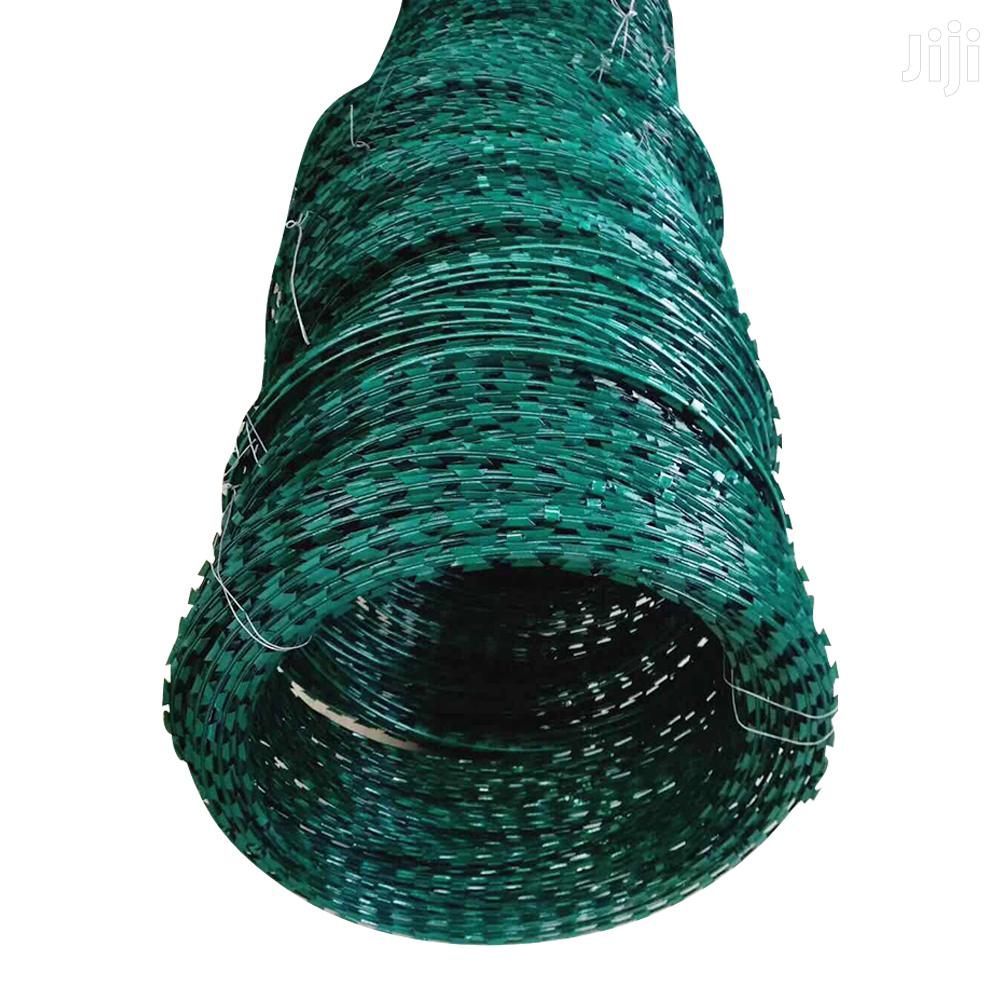Green razor wire