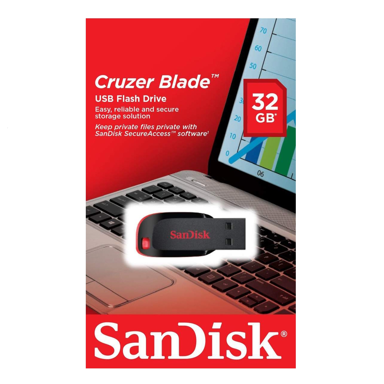 SanDisk 32GB Cruzer Blade USB Flash Drive | Informed Systems Store SanDisk 32GB Cruzer Blade USB Flash Drive
