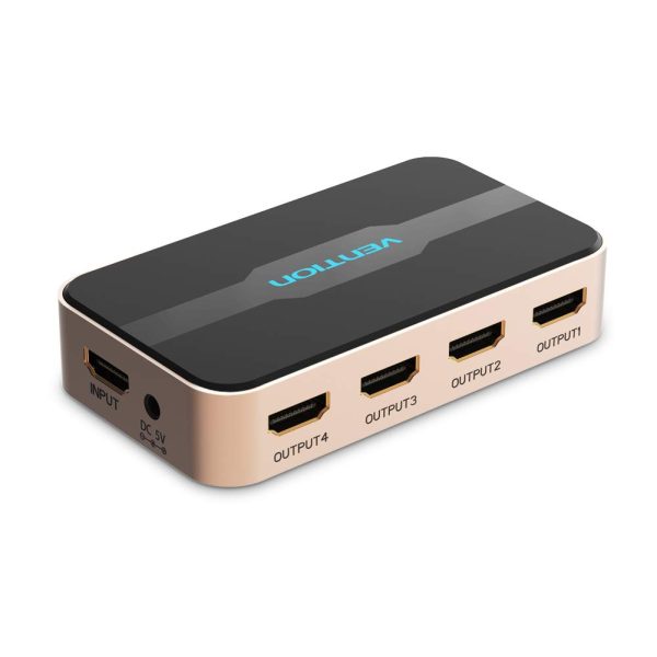 Vention 1 In 4 Out Hdmi Splitter Black