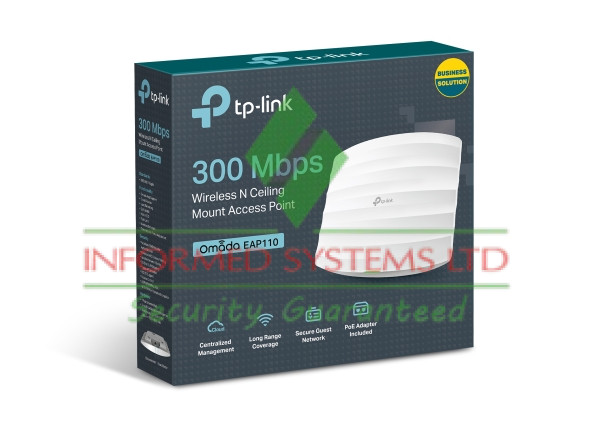 Tp-Link EAP110 N300 Wireless N Ceiling Mount Access Point | Informed Systems Store Tp-Link EAP110 N300 Wireless N Ceiling Mount Access Point - Image 3